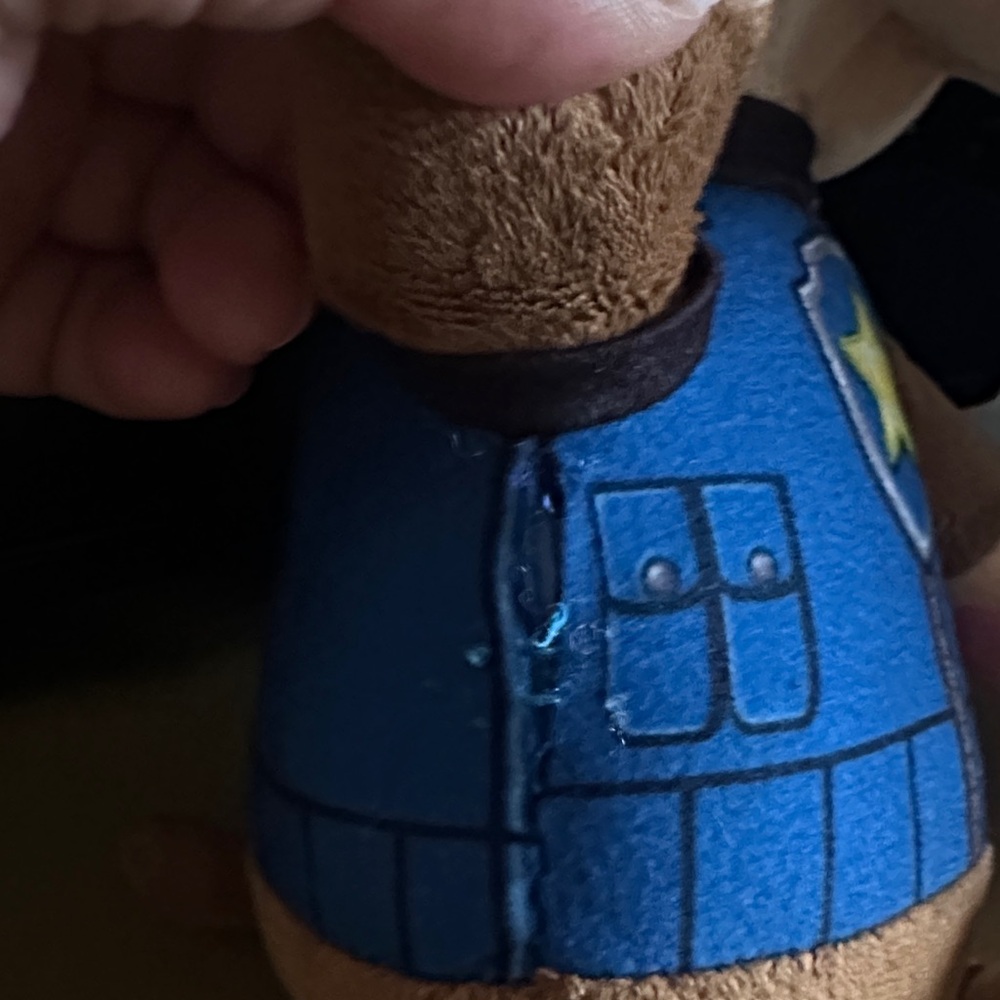 Paw Patrol Plush Police Dog Toy - Blue and Brown - Picture 4 of 4